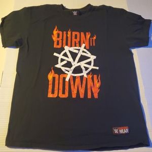 WWE Seth Rollins Burn It Down size Large t-shirt